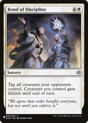 Bond of Discipline<br /><span class="collector-number">Collector No. WAR-6</span>