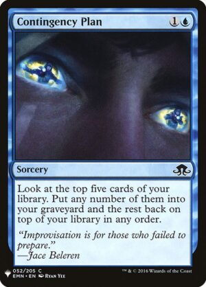 Contingency Plan<br /><span class="collector-number">Collector No. EMN-52</span>