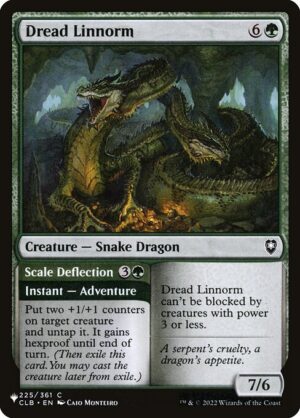 Dread Linnorm // Scale Deflection<br /><span class="collector-number">Collector No. CLB-225</span>