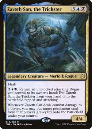 Zareth San, the Trickster<br /><span class="collector-number">Collector No. 242p</span>