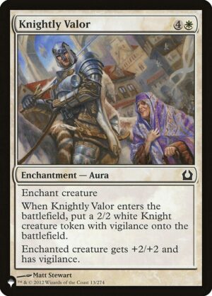 Knightly Valor<br /><span class="collector-number">Collector No. RTR-13</span>