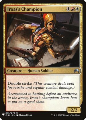 Iroas's Champion<br /><span class="collector-number">Collector No. ORI-214</span>