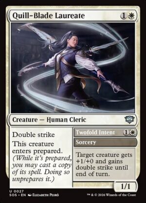 Quill-Blade Laureate // Twofold Intent<br /><span class="collector-number">Collector No. 27</span>