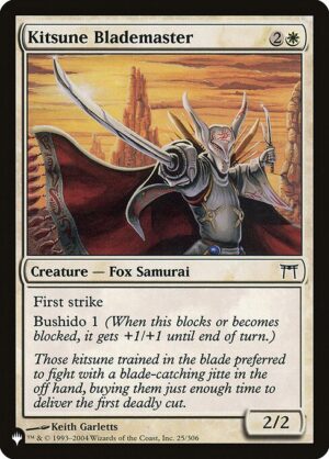 Kitsune Blademaster<br /><span class="collector-number">Collector No. CHK-25</span>