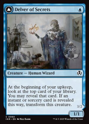 Delver of Secrets // Insectile Aberration<br /><span class="collector-number">Collector No. 60</span>