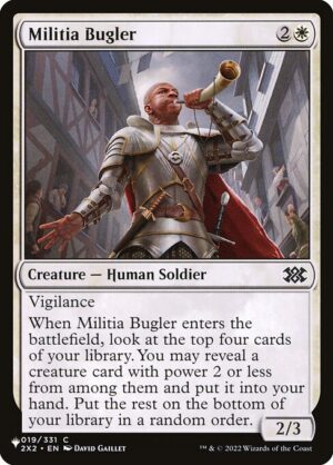 Militia Bugler<br /><span class="collector-number">Collector No. 2X2-19</span>