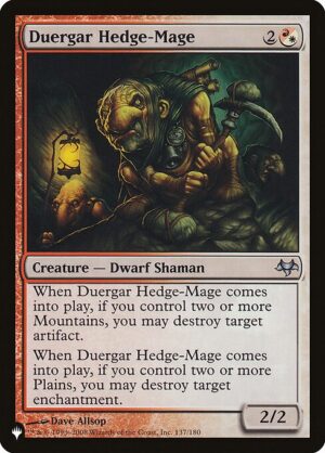 Duergar Hedge-Mage<br /><span class="collector-number">Collector No. EVE-137</span>