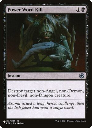 Power Word Kill<br /><span class="collector-number">Collector No. AFR-114</span>