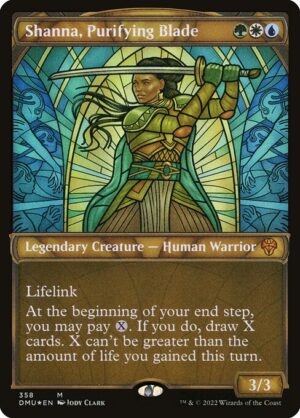 Shanna, Purifying Blade - Foil<br /><span class="collector-number">Collector No. 358</span>