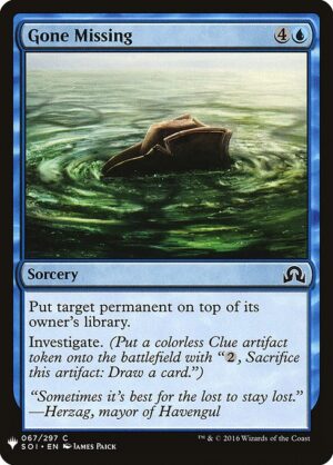 Gone Missing<br /><span class="collector-number">Collector No. SOI-67</span>