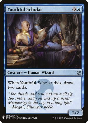 Youthful Scholar<br /><span class="collector-number">Collector No. DTK-84</span>