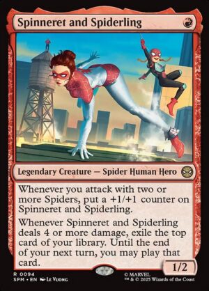 Spinneret and Spiderling - Foil<br /><span class="collector-number">Collector No. 94</span>