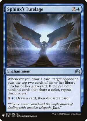 Sphinx's Tutelage<br /><span class="collector-number">Collector No. ORI-76</span>