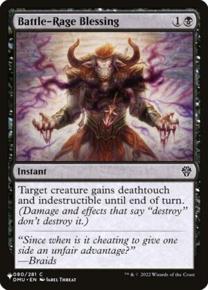 Battle-Rage Blessing<br /><span class="collector-number">Collector No. DMU-80</span>