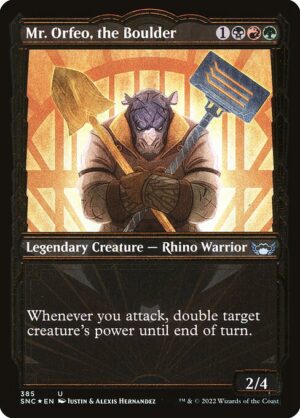 Mr. Orfeo, the Boulder - Foil<br /><span class="collector-number">Collector No. 385</span>