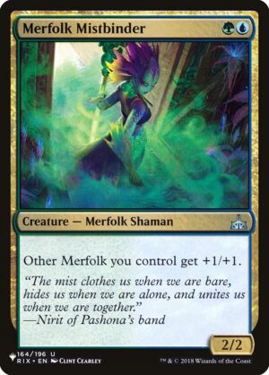 Merfolk Mistbinder<br /><span class="collector-number">Collector No. RIX-164</span>
