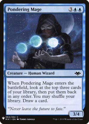 Pondering Mage<br /><span class="collector-number">Collector No. MH1-63</span>
