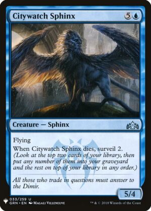 Citywatch Sphinx<br /><span class="collector-number">Collector No. GRN-33</span>