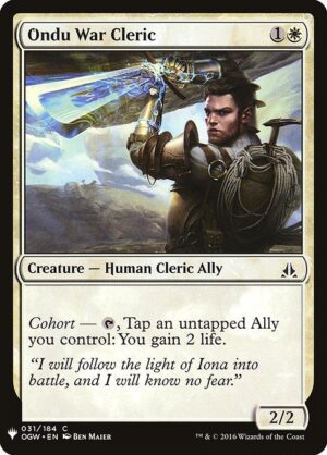 Ondu War Cleric<br /><span class="collector-number">Collector No. OGW-31</span>