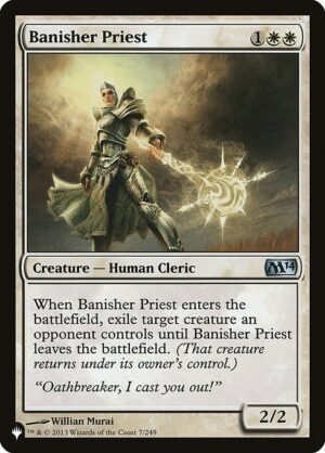 Banisher Priest<br /><span class="collector-number">Collector No. M14-7</span>