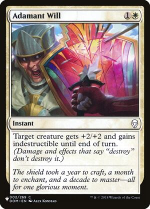 Adamant Will<br /><span class="collector-number">Collector No. DOM-2</span>