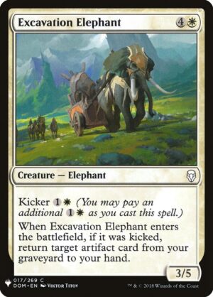 Excavation Elephant<br /><span class="collector-number">Collector No. DOM-17</span>