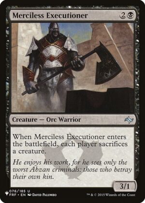 Merciless Executioner<br /><span class="collector-number">Collector No. FRF-76</span>