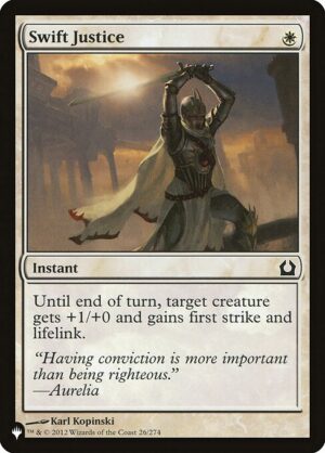 Swift Justice<br /><span class="collector-number">Collector No. RTR-26</span>