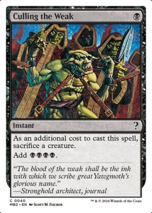 Culling the Weak<br /><span class="collector-number">Collector No. 40</span>