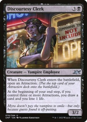 Discourtesy Clerk<br /><span class="collector-number">Collector No. 70</span>