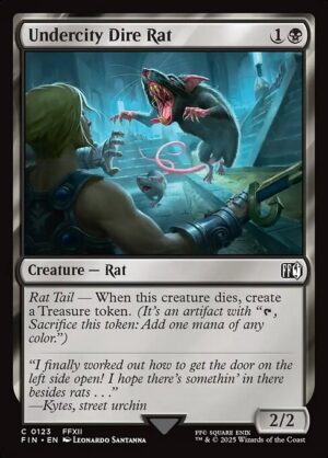 Undercity Dire Rat - Foil<br /><span class="collector-number">Collector No. 123</span>