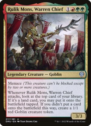 Rulik Mons, Warren Chief - Foil<br /><span class="collector-number">Collector No. 217</span>