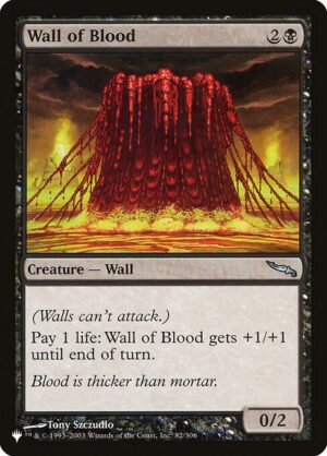 Wall of Blood<br /><span class="collector-number">Collector No. MRD-82</span>