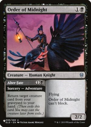 Order of Midnight // Alter Fate<br /><span class="collector-number">Collector No. ELD-99</span>