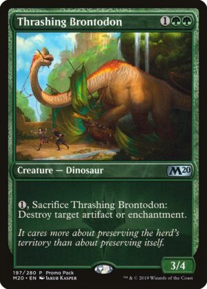 Thrashing Brontodon<br /><span class="collector-number">Collector No. 197</span>