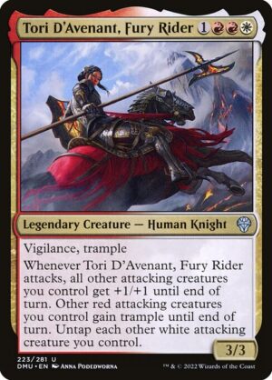 Tori D'Avenant, Fury Rider - Foil<br /><span class="collector-number">Collector No. 223</span>