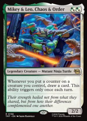 Mikey & Leo, Chaos & Order - Foil<br /><span class="collector-number">Collector No. 158</span>