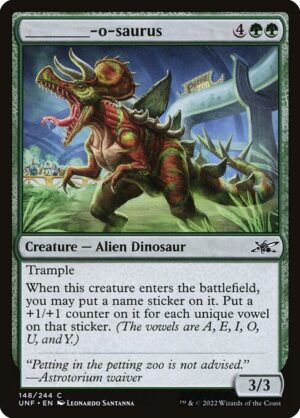 _____-o-saurus<br /><span class="collector-number">Collector No. 148</span>