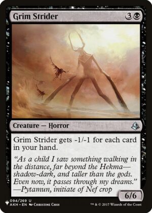 Grim Strider<br /><span class="collector-number">Collector No. AKH-94</span>