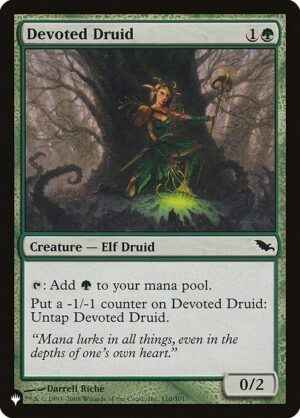 Devoted Druid<br /><span class="collector-number">Collector No. SHM-110</span>