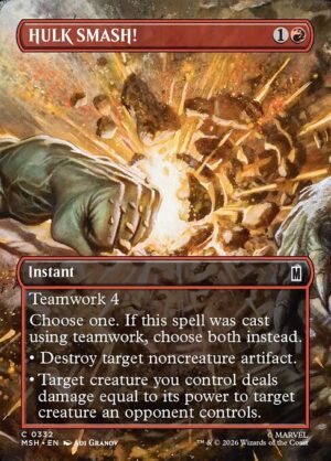 HULK SMASH! - Foil<br /><span class="collector-number">Collector No. 332</span>