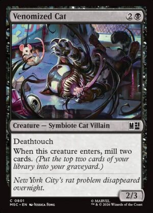 Venomized Cat - Foil<br /><span class="collector-number">Collector No. 801</span>