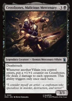 Crossbones, Malicious Mercenary - Foil<br /><span class="collector-number">Collector No. 91</span>
