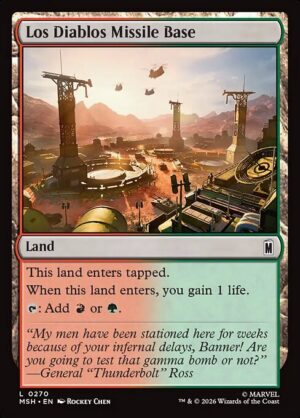 Los Diablos Missile Base - Foil<br /><span class="collector-number">Collector No. 270</span>