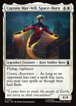 Captain Mar-Vell, Space-Born - Foil<br /><span class="collector-number">Collector No. 12</span>