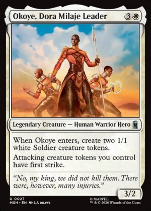 Okoye, Dora Milaje Leader - Foil<br /><span class="collector-number">Collector No. 27</span>