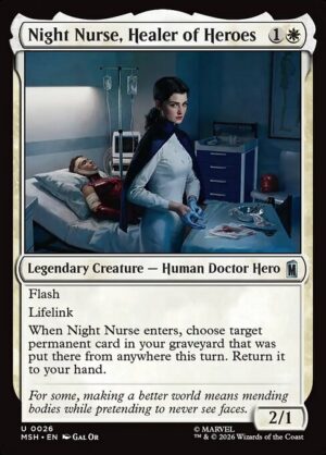 Night Nurse, Healer of Heroes - Foil<br /><span class="collector-number">Collector No. 26</span>
