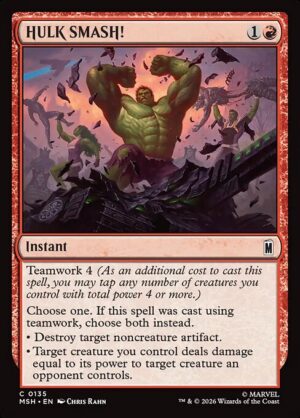 HULK SMASH! - Foil<br /><span class="collector-number">Collector No. 135</span>