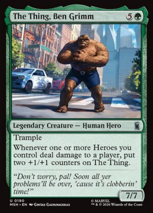 The Thing, Ben Grimm - Foil<br /><span class="collector-number">Collector No. 190</span>