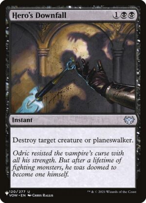 Hero's Downfall<br /><span class="collector-number">Collector No. VOW-120</span>